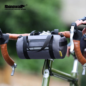 Rhinowalk Bicycle Handlebar Bag Waterproof 2.5L Frame Front Tube Cycling Storage Bag Large Capacity MTB Pack Bike Accessories