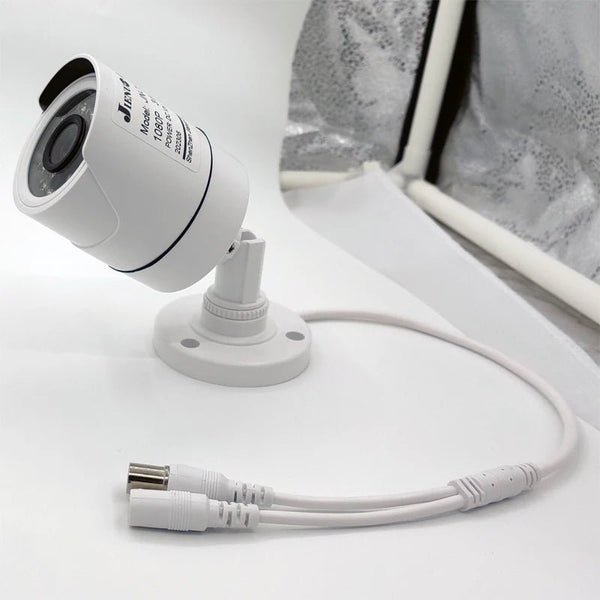 Jienuo 4K AHD CCTV Camera Outdoor Indoor IP66 Night Vision 5MP Home Surveillance - stepyours.com