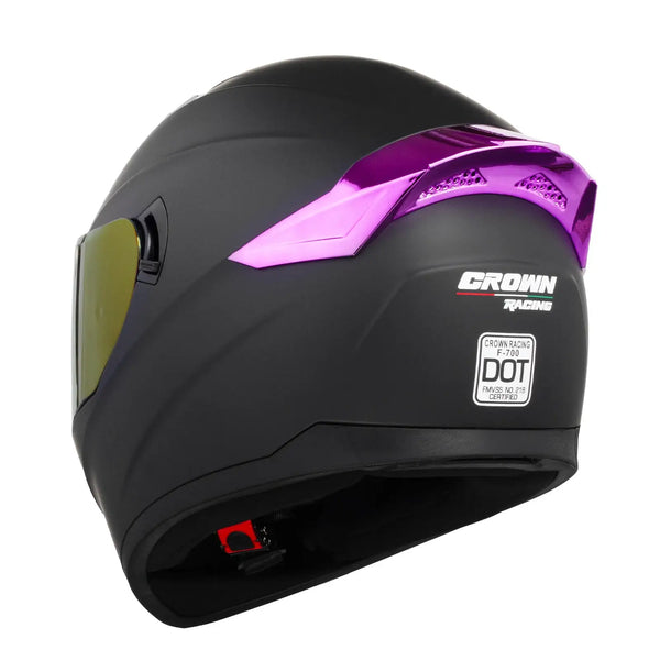 Crown Racing Full Face Helmet — product view 3