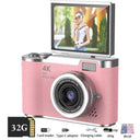 Amorus 1080P Selfie Camera With 180 Degree Flip Screen Beauty Filters 48MP - stepyours.com