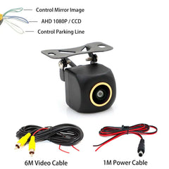 AHD 1080P Fisheye Car Rear View Camera Waterproof Night Vision Parking Assist - stepyours.com