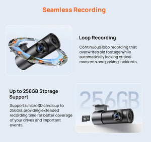 70mai M310 Plus Dash Cam 3K 1620P WDR Voice Control Car DVR Parking Monitor - stepyours.com