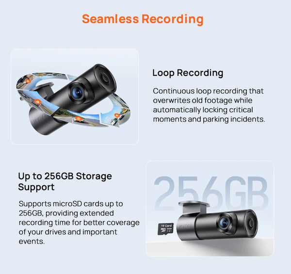 70mai M310 Plus Dash Cam 3K 1620P WDR Voice Control Car DVR Parking Monitor - stepyours.com