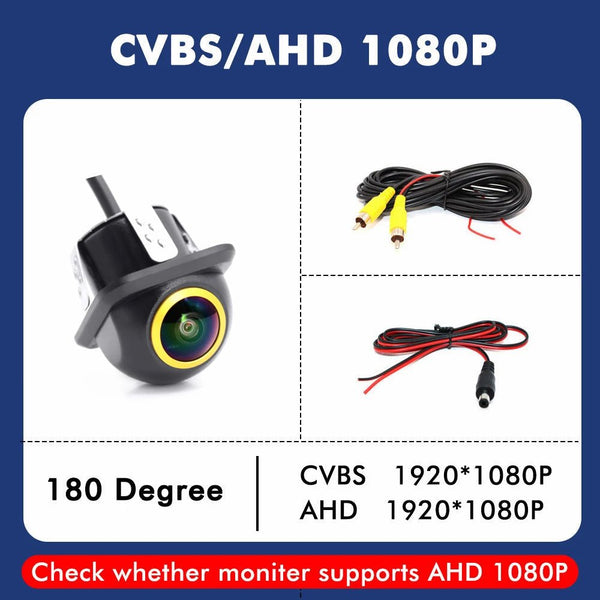 Smartour 4K Fisheye Car Rear View Camera 180 Degree Night Vision Parking Helper - stepyours.com