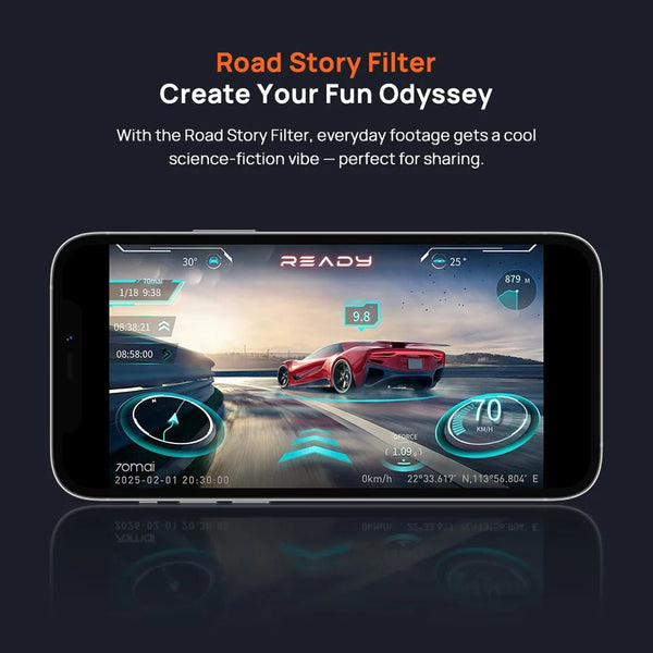 70mai 4K Dash Cam A800SE GPS ADAS Voice Control Ultra HD WiFi 6 - stepyours.com