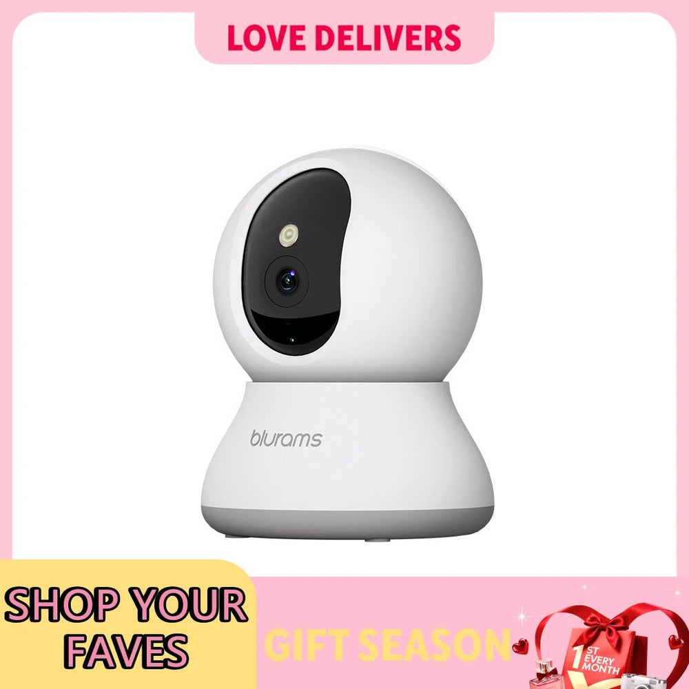 Blurams Indoor Security Camera 2K Kit - 360 Degree Coverage for Pets and Seniors - stepyours.com