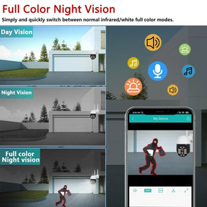 ANSVICAM Tuya Outdoor 4K IP Camera Dual Lens PTZ Auto Tracking Wireless - stepyours.com