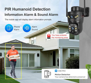 LS VISION 4G WiFi Outdoor Solar Camera - 8MP Dual Lens Night Vision Waterproof - stepyours.com