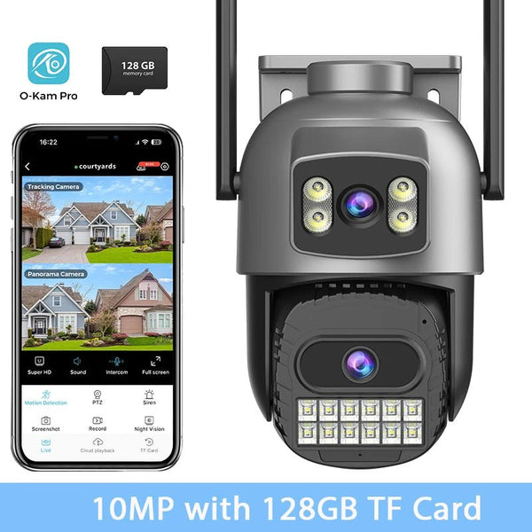 BESDER 15MP WiFi Outdoor PTZ Camera With Auto Tracking 5X Digital Zoom CCTV - stepyours.com