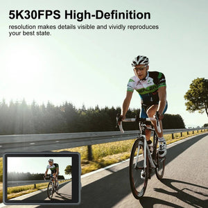HUAFANT M4R Action Camera 5K 4K60FPS Waterproof 30m IPS Touch LCD 5X Zoom - stepyours.com