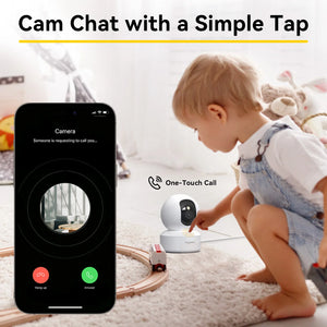 BoyKeep 3MP Indoor WiFi Baby Monitor - Auto Tracking For 24 7 Surveillance Hooks - stepyours.com