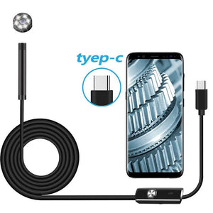 7.0 To 5.5 mm IP67 Waterproof Endoscope Camera - Android Borescope With 6 LEDs - stepyours.com