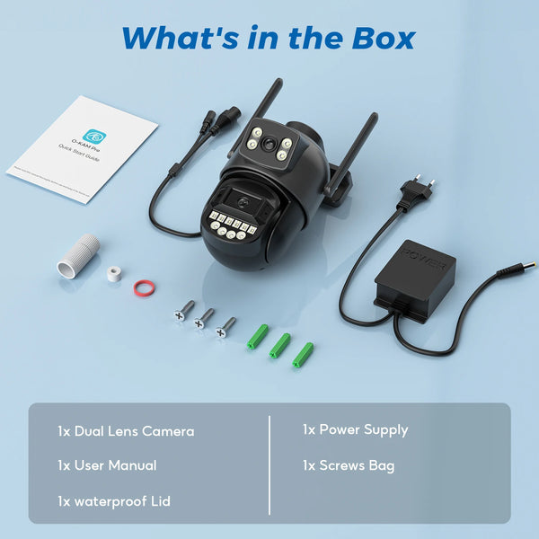 5K 10MP Dual - Lens WiFi PTZ Outdoor Camera - AI Auto Tracking - stepyours.com