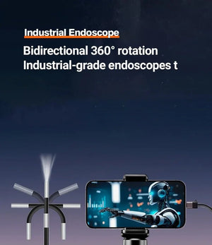 Type C 360 Degree Two Way Rotary Endoscope Camera 1080P HD For Car Inspection - stepyours.com