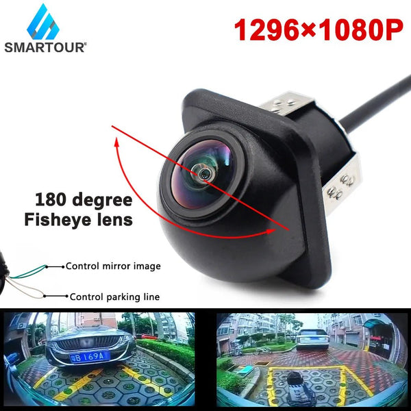 Smartour 4K CCD Fisheye Car Rear View Camera Night Vision With Parking Line - stepyours.com