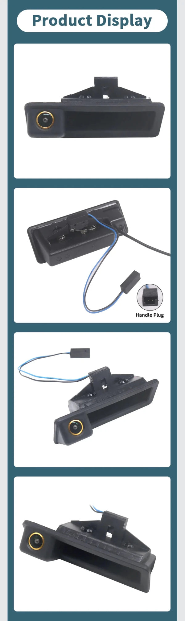 AHD 1080P 170 Rear View Camera Trunk Handle For BMW 3 5 Series X5 X6 Waterproof - stepyours.com