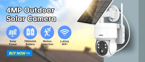 Kerui 5MP 8MP 4K Mini WiFi IP Camera - Tuya Auto Tracking Indoor Security Hooks - stepyours.com