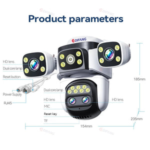 Smart Outdoor WiFi 6 Camera 20MP 10x Optical Zoom PTZ Auto Tracking Waterproof - stepyours.com
