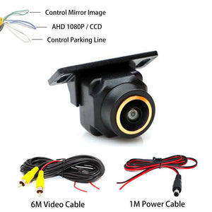 AHD 1080P Fisheye Car Rear View Camera Waterproof Night Vision Parking Assist - stepyours.com