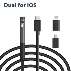 INSKAM WiFi Endoscope Camera Dual Lens Borescope Waterproof For Car Plumbing - stepyours.com