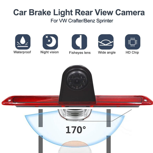 AHD 1080P Car Rear View Camera Brake Light for Mercedes Sprinter VW Crafter - stepyours.com