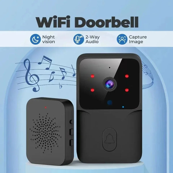 WiFi Doorbell Home Tuya WiFi Wireless Doorbell DC AC Battery Powered Camera Bell with Alex Google Bundle Video Doorbell Camera by stepyours.com