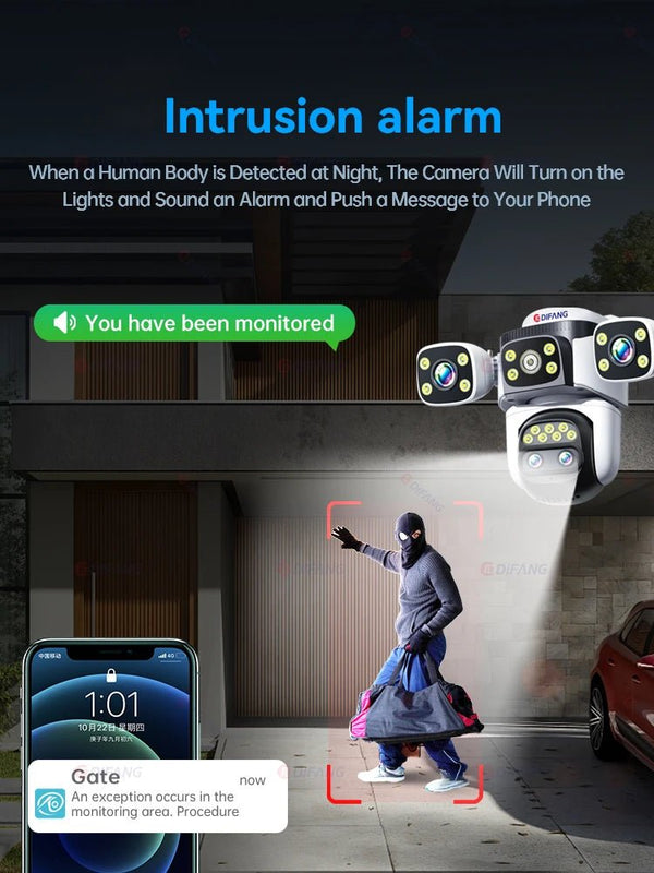 DIFANG 20MP Outdoor Security Camera With 10x Zoom And Auto Tracking - stepyours.com