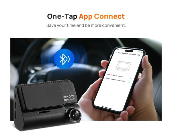 70mai 4K Dash Cam A810 Front Rear Set With 4G LTE UP04 GPS ADAS DVR - stepyours.com