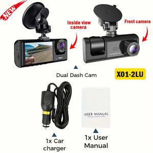 3 Channel 1080P Dash Cam For Cars With WiFi DVR Night Vision Rear View Camera - stepyours.com