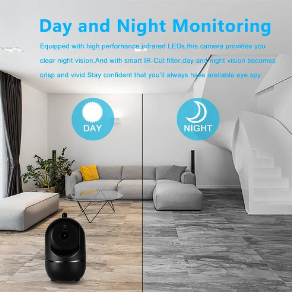 YCC365 Plus IP Camera Wireless Auto Tracking Night Vision 3MP Indoor Security - stepyours.com