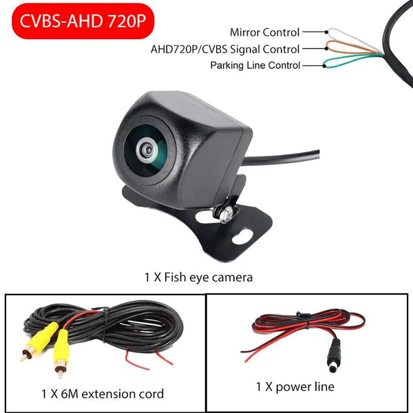 170 Degree Wide Angle AHD Car Backup Camera 720P 1080P Night Vision Waterproof - stepyours.com