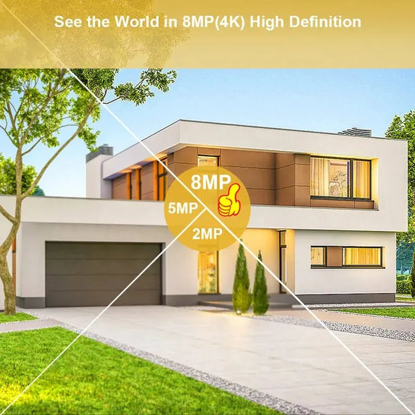 A8 8MP 4K PTZ Outdoor Wireless IP Camera - Smart AI Auto Tracking