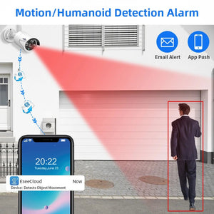 Hiseeu Wireless IP Camera 3MP Waterproof Indoor Outdoor Security WiFi Kit - stepyours.com