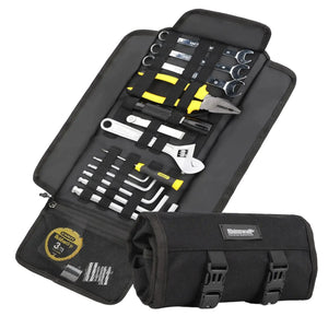 Rhinowalk Motorcycle Tool Roll Bag Portable Motor Saddlebags Side Tool Storage Bag Pouch Outdoor Travel Repair Working Tool