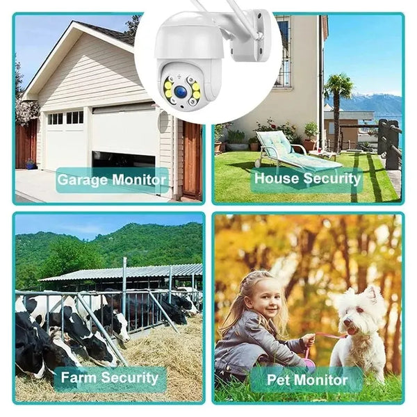 A8 8MP 4K PTZ Outdoor Wireless IP Camera - Smart AI Auto Tracking