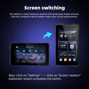 Wireless CarPlay Motorcycle GPS Screen — product view 3