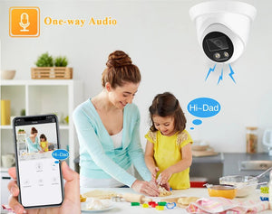 4K 8MP Outdoor IP Camera PoE H265 Onvif AI Color Night Vision 2.8mm - stepyours.com