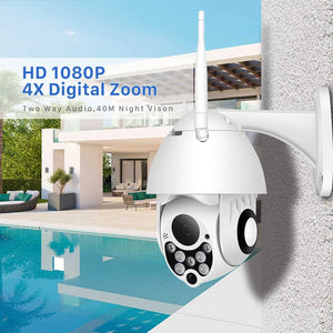 Abuntu YCC365 Plus PTZ WiFi Outdoor CCTV Camera 1080P Waterproof 4x Zoom - stepyours.com