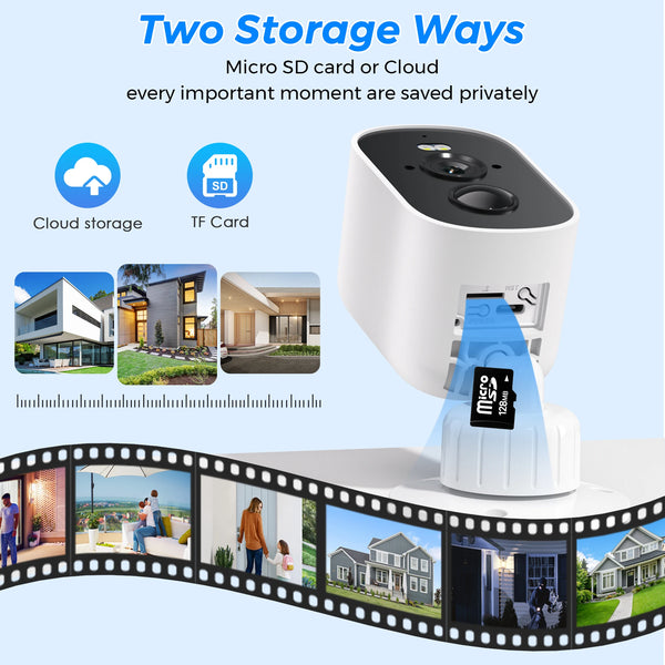 1080P Solar Outdoor WiFi Camera - PIR Motion Alarm and Cloud Storage.add Hooks - stepyours.com