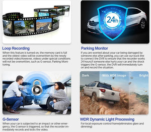 E - ACE Dash Cam 4K Dual Lens GPS WiFi 24h Parking Night Vision Rear View - stepyours.com