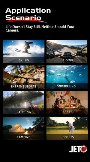 POV Magnetic 4K Waterproof Action Camera With WiFi For Helmet Bike Vlog - stepyours.com