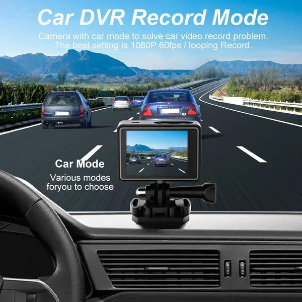 HUAFANT M4R Action Camera 5K 4K60FPS Waterproof 30m IPS Touch LCD 5X Zoom - stepyours.com