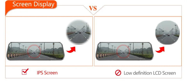 EACE 2.5K Mirror Dash Cam For Car Touch Screen With GPS WiFi 1440P Parking DVR - stepyours.com