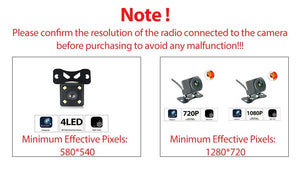 Navifans Rear View Camera 1080P 720P AHD CVBS 170 Wide Angle Night Vision - stepyours.com