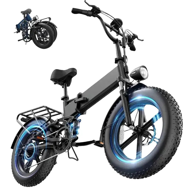 Urlife Foldable Fat Tire E Bike Configuration — product view 1