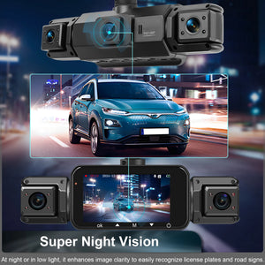 4 Channel Dashcam for Cars WiFi FHD 1080P Night Vision Loop Recording Kit - stepyours.com