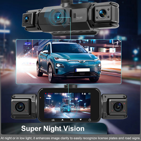 4 Channel Dashcam for Cars WiFi FHD 1080P Night Vision Loop Recording Kit - stepyours.com
