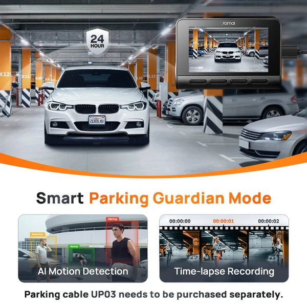 70mai 4K Dash Cam A810 Front Rear Set With 4G LTE UP04 GPS ADAS DVR - stepyours.com
