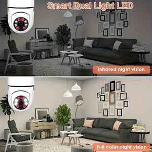 Ease Life App Light Bulb Security Camera 5GHz WiFi 360 Degree E27 Screw In - stepyours.com