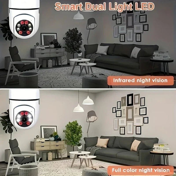 Ease Life App Light Bulb Security Camera Outdoor Wireless 5GHz 360 Degree E27 - stepyours.com